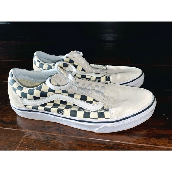 Vans Off White Checkered Men’s 9.5 Shoes - Picture 1 of 4